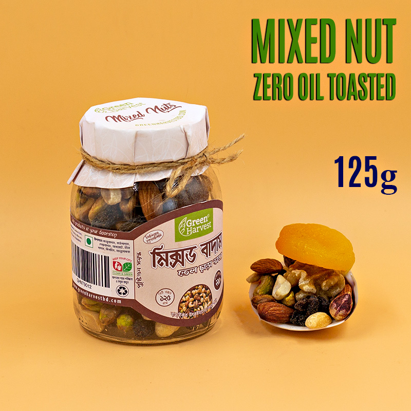 Mixed Nut- Zero Oil Toasted (মিশ্রিত বাদাম- জিরো অয়েল টোস্টেড) 125gm